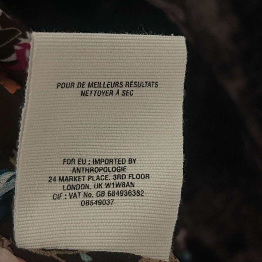Anthropologie Cartonnier Velvet Blazer Size 4 - Picture 10 of 10